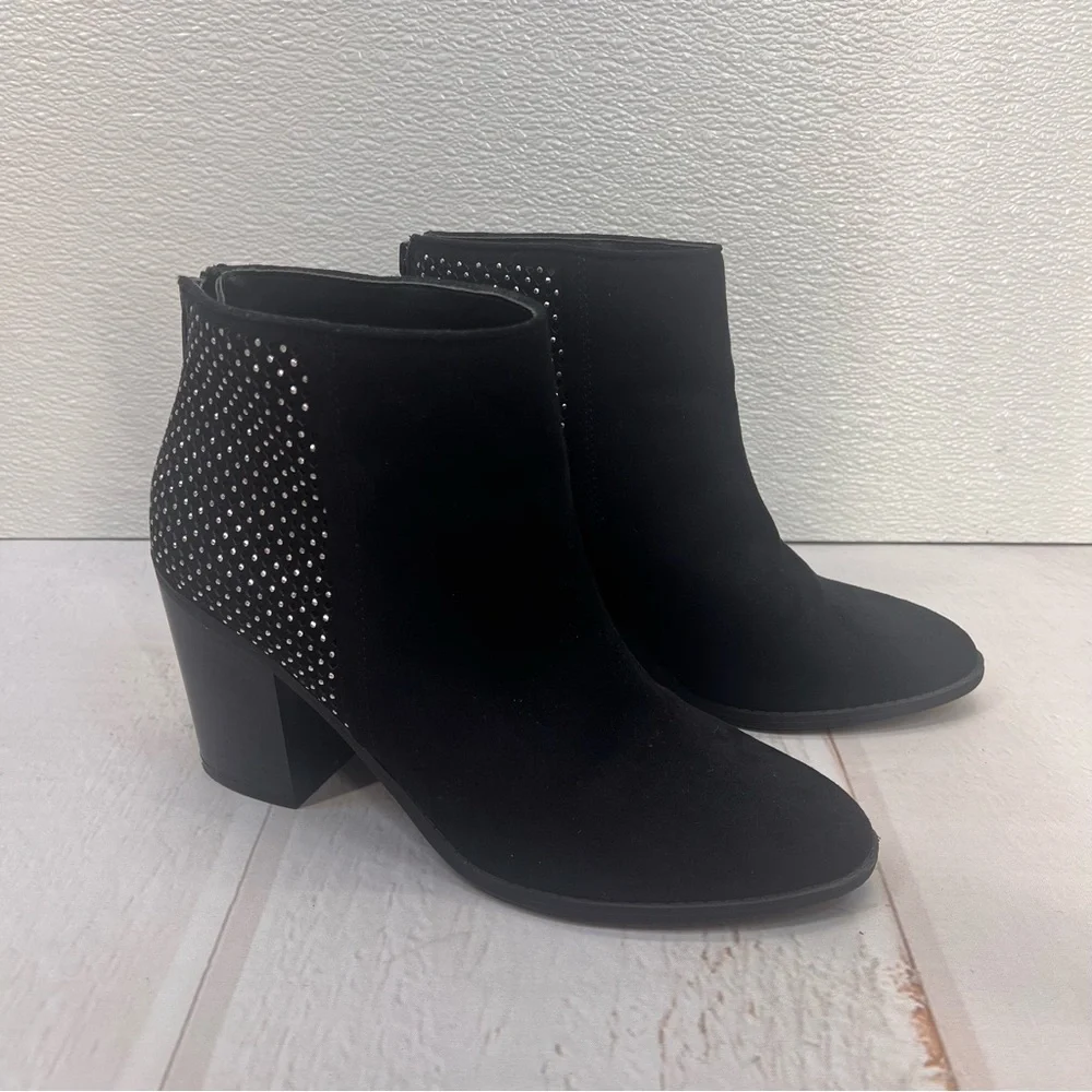 Madden NYC Women's Rain Zip Up‎ High Heel Ankle Boots Black Size 9